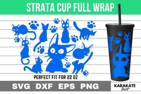Cats 22 Oz Strata Cup Wrap SVG: Graphics & Crafts Review