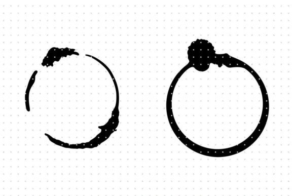 Coffee Cup Stain SVG for Crafts & Graphics