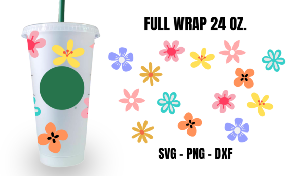 Colorful Flora Starbucks Cup Wrap: A Designer Review