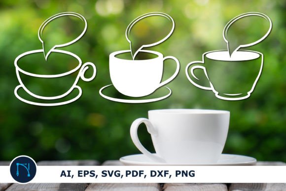 Cricut Cute Coffee Cup SVG Bundle: Crafts & Graphics