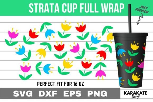 Cute Flower 16 Oz Strata Cup Wrap SVG: Real Project Review