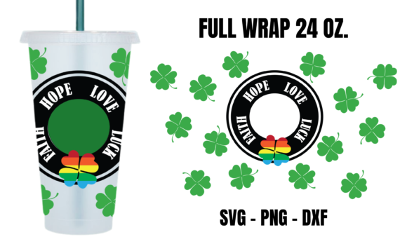 Faith Hope Love Starbucks Cup Wrap SVG Graphics
