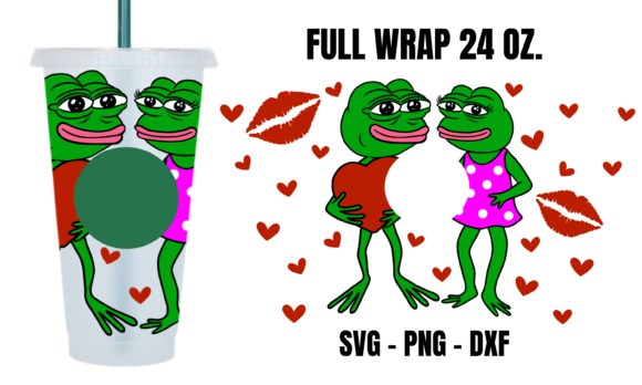 Frog Lover Starbucks Cup Wrap Svg: Graphics & Crafts