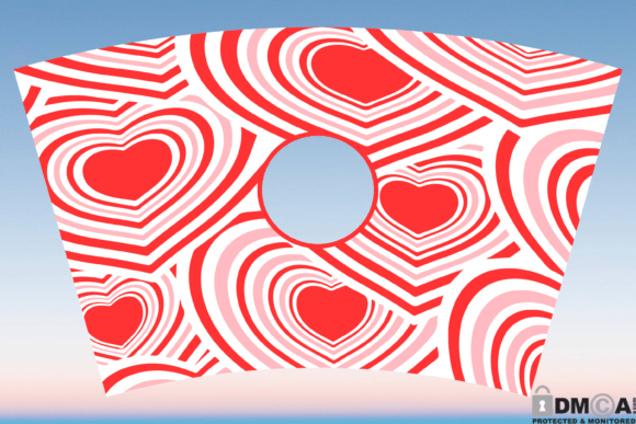 Hearts Valentines Starbucks Cup Wrap Svg Graphics Review