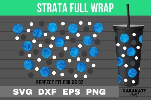 Polka Dot 22 Oz Strata Cup Wrap SVG Graphics Review