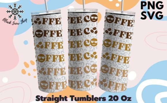 Retro Coffee Leopard Tumbler Wrap Svg Graphics Review