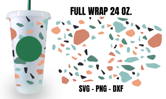 Terrazzo Marble Cup Wrap: Graphics & Crafts Review